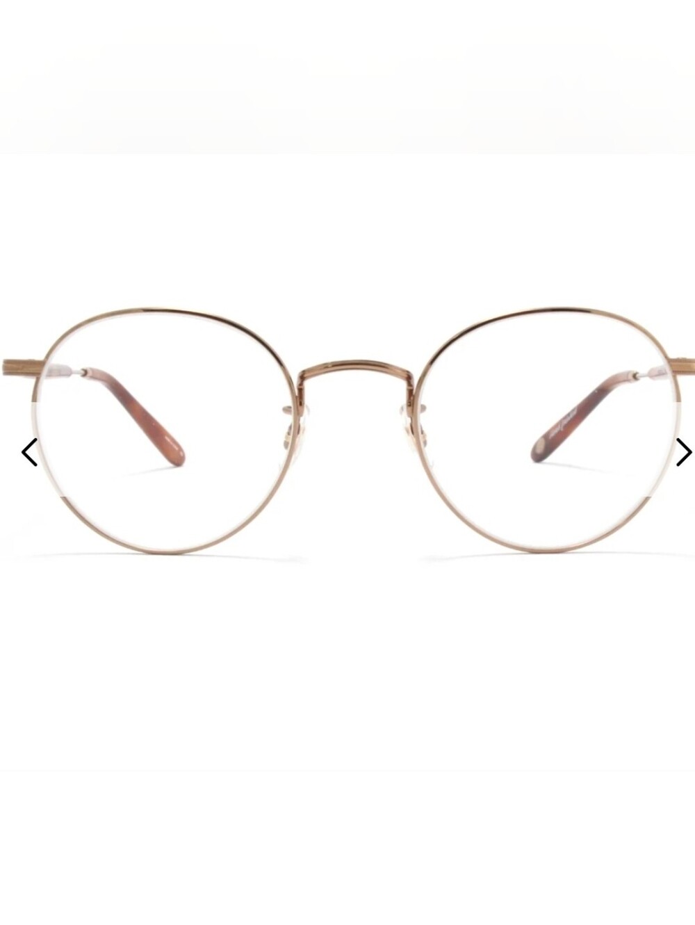 Garrett Leight Wilson M 46-22 Silver Round Eyeglasses GLCO with Case